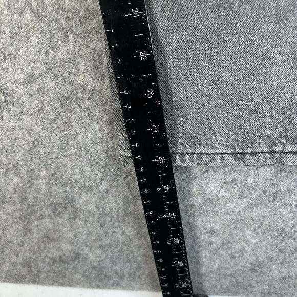 AGOLDE Riley Jeans 28 High Rise Straight Crop Inkjet Wash Grey 100% Cotton Ankle - Picture 8 of 11